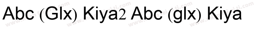 Abc (Glx) Kiya2 Abc (glx) Kiya2字体转换